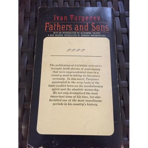 Fathers and Sons by Ivan Turgenev A Bantam Classic (Paperback, 1971)