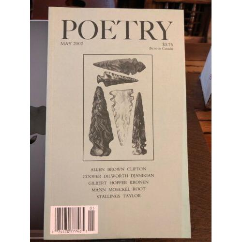 Poetry Magazine, May 2002 (Vol CLXXX, No 2)