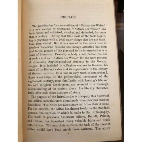 Lessing's Nathan der Weise / pub: 1914 ginn hc