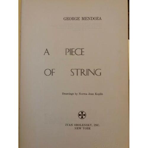 A piece of string 1st edition, ex-library copy