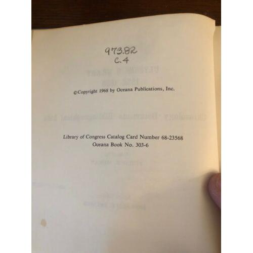 Ulysses S. Grant 1822-1885: Chronology - Documents - Bibliographical Aids.