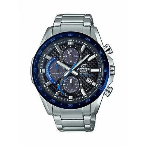 Casio Men's Edifice Quartz Stainless Steel Watch, EQS-900DB-2AV