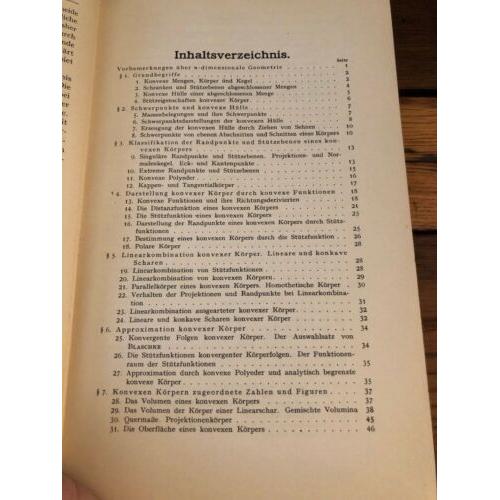 Theorie der Konvexen Korper. (Ergebnisse der Mathematik und ihrer Grenzgebiet...