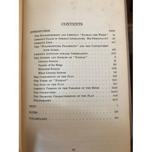 Lessing's Nathan der Weise / pub: 1914 ginn hc