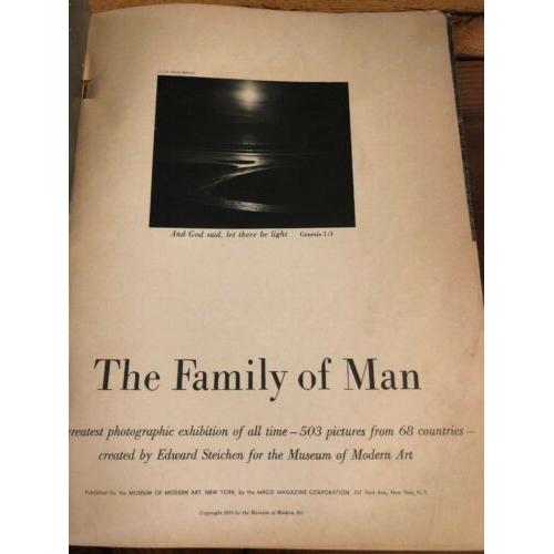 1955 1st Edition Family of Man: Greatest Photographic Exhibition of All Time