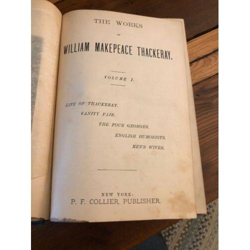 The Works of William Makepeace Thackeray Volume I: Life Of Thackeray. Vanity ...