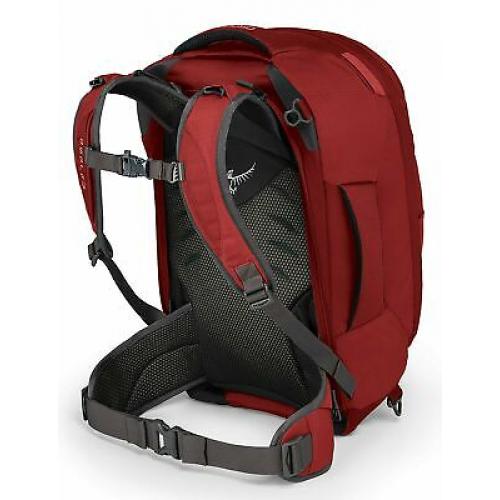 Osprey Packs Farpoint 40 Travel Backpack, Jasper Red, Small/Medium