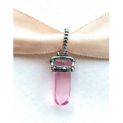 New Authentic PANDORA Silver 925 Ale Pink Amulet Crystal Pendant Charm 399185