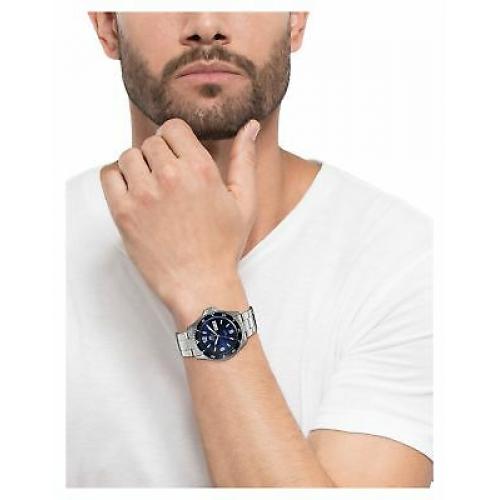 Orient Men's 'Mako II' Japanese Automatic Stainless Steel Diving Watch, Color...