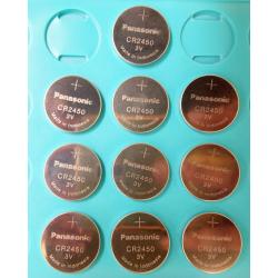 10 NEW PANASONIC CR2450 CR 2450 3v lithium battery EXPIRE 2024