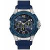 Guess Genesis Mens Analog Quartz Watch with Silicone Bracelet W1254G1