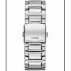 Guess Frontier Quartz Crystal Silver Dial Stainless Steel Watch W0799G1