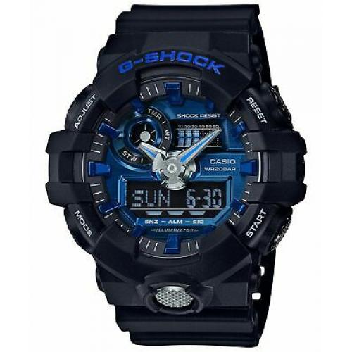 Casio Men's G Shock GA710-1A2 Black Rubber Quartz Sport Watch