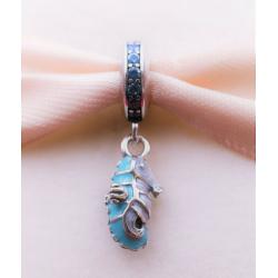 Authentic Pandora Silver 925 ALE Tropical Seahorse Dangle Charm 791311 #56