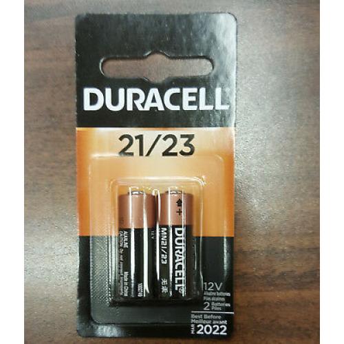 2 Pcs Duracell A23 23A, A23BP, GP23, MN21, 21/23 12V Alkaline Battery