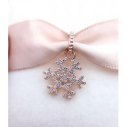 Pandora  ROSE™ Rose Gold Sparkling Snowflake Pendant Charm 380354CZ Authentic