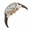 Seiko SSB306P1 Men's Chronograph White Dial Brown Strap Watch