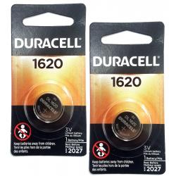 2 x Duracell Lithium CR1620 3V Coin Cell batteries DL1620 ERC1620 KRC EXP:2027