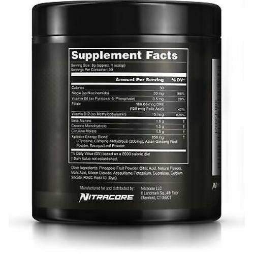 Nitracore XP Pre Workout Supplement Strawberry Lime 30 Servings