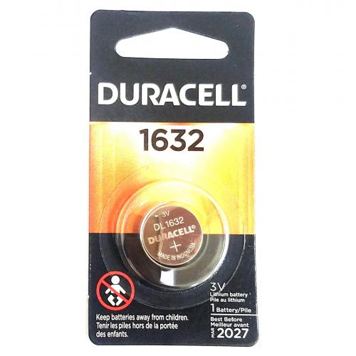 2 New Duracell CR1632 DL1632 Lithium Coin Cell Batteries 3V- USA Seller