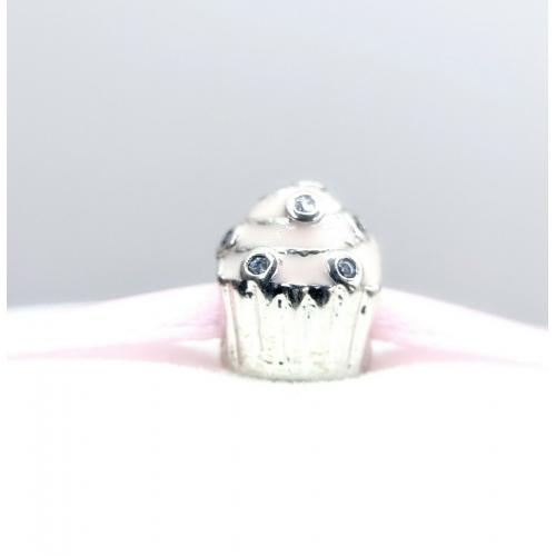 Authentic Pandora Silver 925 ALE Sweet Cupcake Charm 791891EN68