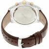 Seiko Men's SPC129P1 Neo Classic Alarm Perpetual Chrono Brown Leather Watch