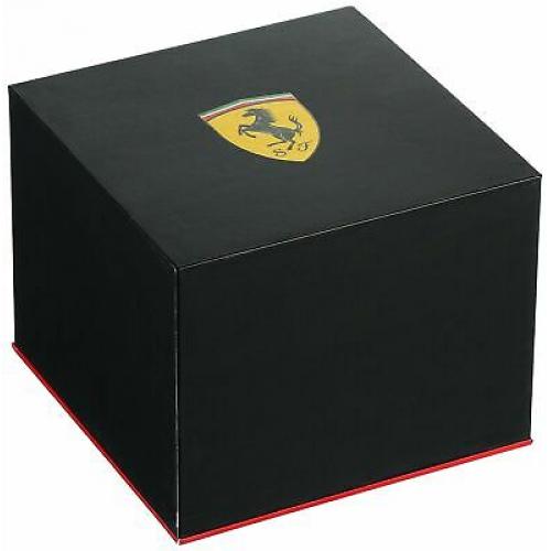 Ferrari Pilota Men's Quartz Stainless Steel and Leather Watch 0830489