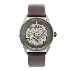 Kenneth Cole Men's Quartz Gunmetal Stainless Steel & Leather Watch KC50563002