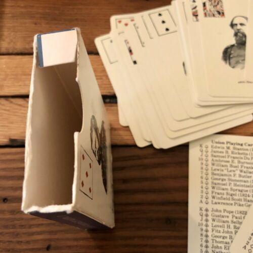 Union Generals Civil War Deck Playing Cards Made in USA 52 +2 Extra