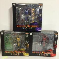 3X SET LOT STORM COLLECTIBLES MORTAL KOMBAT CYBERNETIC SMOKE + SEKTOR + CYRAX