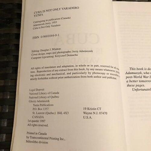 AUTOGRAPHED 1ST EDITION Cuba Is Not Only Varadero