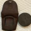 Vintage Boy Scouts “Be Prepared” Knife Sharpener Stone w/ Leather Holder Pouch