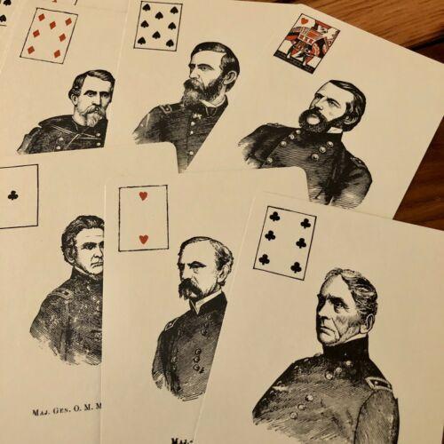 Union Generals Civil War Deck Playing Cards Made in USA 52 +2 Extra