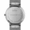 Braun Men's Stainless steel Mesh Quartz Silver Toned Watch BN0032WHSLMHG 