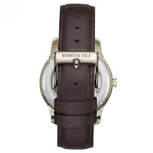 Kenneth Cole New York Mens Stainless Steel & Leather Automatic Watch KC50223001 