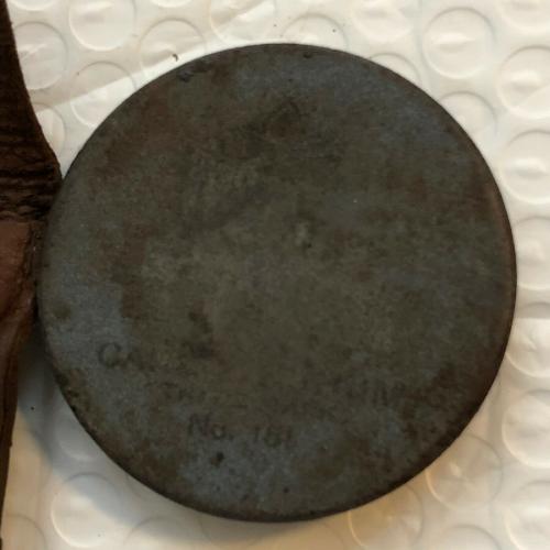 Vintage Boy Scouts “Be Prepared” Knife Sharpener Stone w/ Leather Holder Pouch