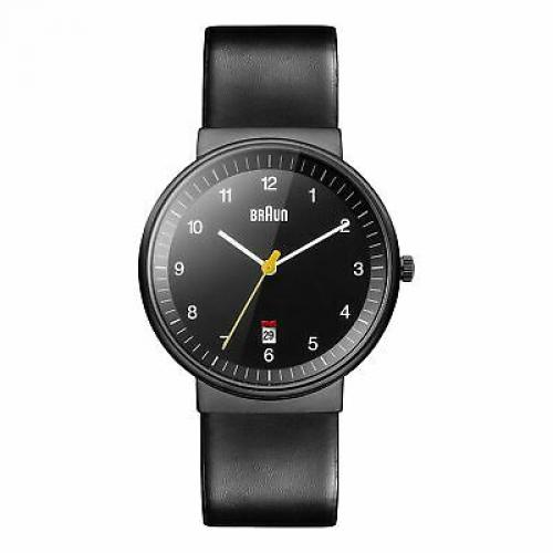 Braun Men's BN0032BKBKG Classic Analog Display Quartz Black Watch
