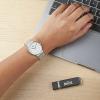 Braun Women's BN0031WHSLMHL Silver-Tone Watch with Mesh Stainless Steel band 