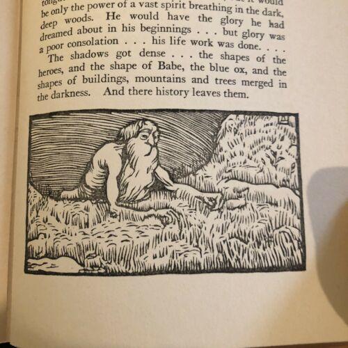 Paul Bunyan By James Stevens. Woodcuts By Allen Lewis. 1925 Hardcover