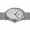 Braun Women's BN0031WHSLMHL Silver-Tone Watch with Mesh Stainless Steel band 