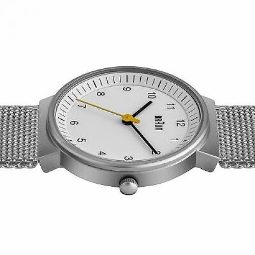 Braun Women's BN0031WHSLMHL Silver-Tone Watch with Mesh Stainless Steel band 