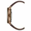 Kenneth Cole New York Men's Brown Stainless Steel & Leather Watch KC50780002