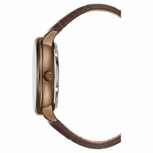 Kenneth Cole New York Men's Brown Stainless Steel & Leather Watch KC50780002