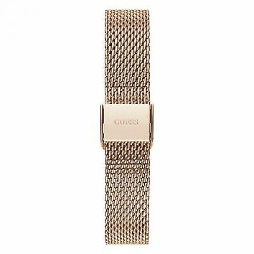 GUESS Women's 34mm Rose Gold-Tone Steel Quartz Silver-Tone Dial Watch W1289L3