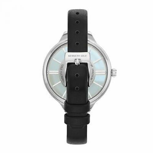 Kenneth Cole Women's Transparency Stainless Steel & Leather Watch KC50538005