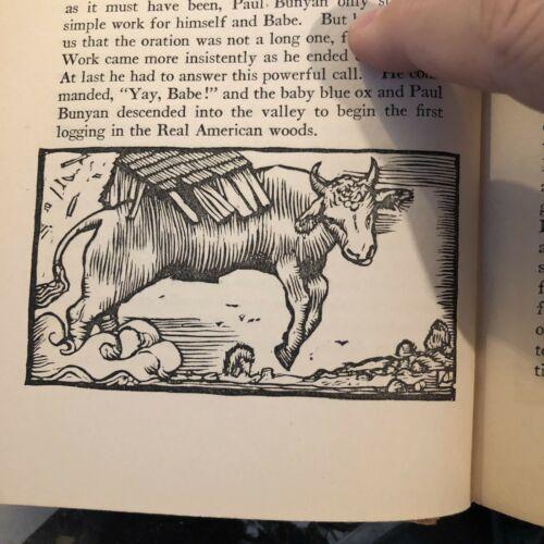 Paul Bunyan By James Stevens. Woodcuts By Allen Lewis. 1925 Hardcover