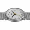 Braun Women's BN0031WHSLMHL Silver-Tone Watch with Mesh Stainless Steel band 