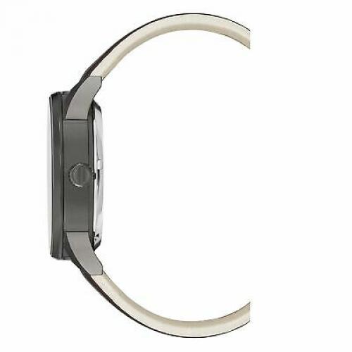 Kenneth Cole Men's Quartz Gunmetal Stainless Steel & Leather Watch KC50563002
