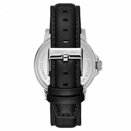 Kenneth Cole New York Men's Automatic Stainless Steel & Leather Watch KC50690002