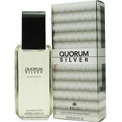 QUORUM SILVER by Antonio Puig 3.3 / 3.4 oz edt Cologne NEW IN BOX